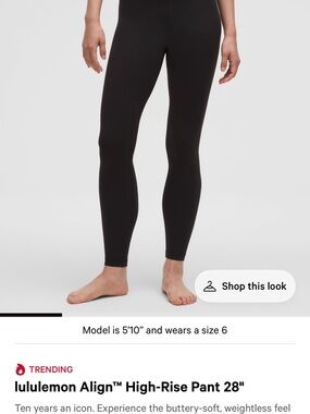 lululemon athletica Align High-Rise Leggings in Black 28”